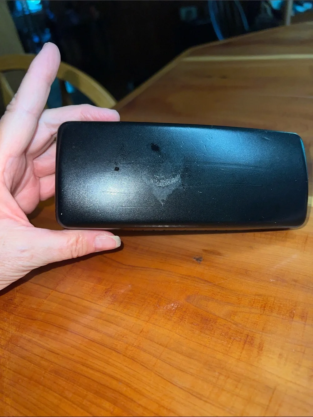Ralph Lauren Black Embossed Hard Sunglasses Eyeglass Case